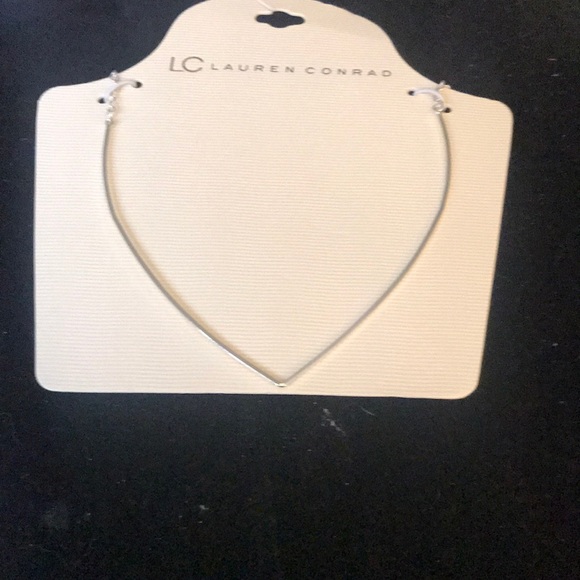 Lc Lauren Conrad silver V necklace